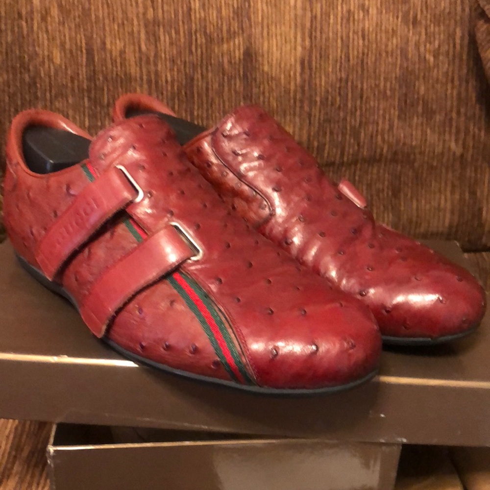 Gucci ostrich sneakers 170577  size 11G / 12 US.